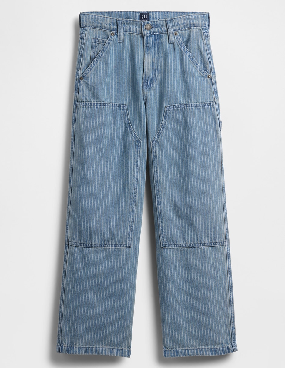 Jeans baggy lavado medio para niño