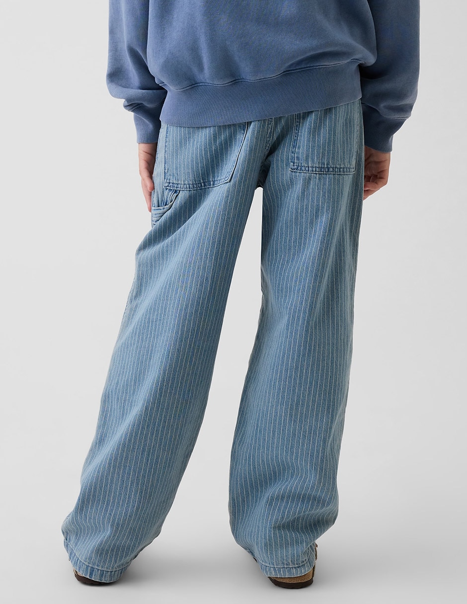 Jeans baggy lavado medio para niño
