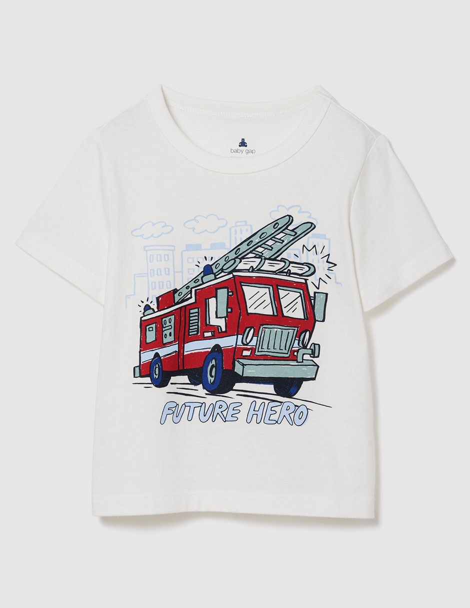 Playera manga corta para niño
