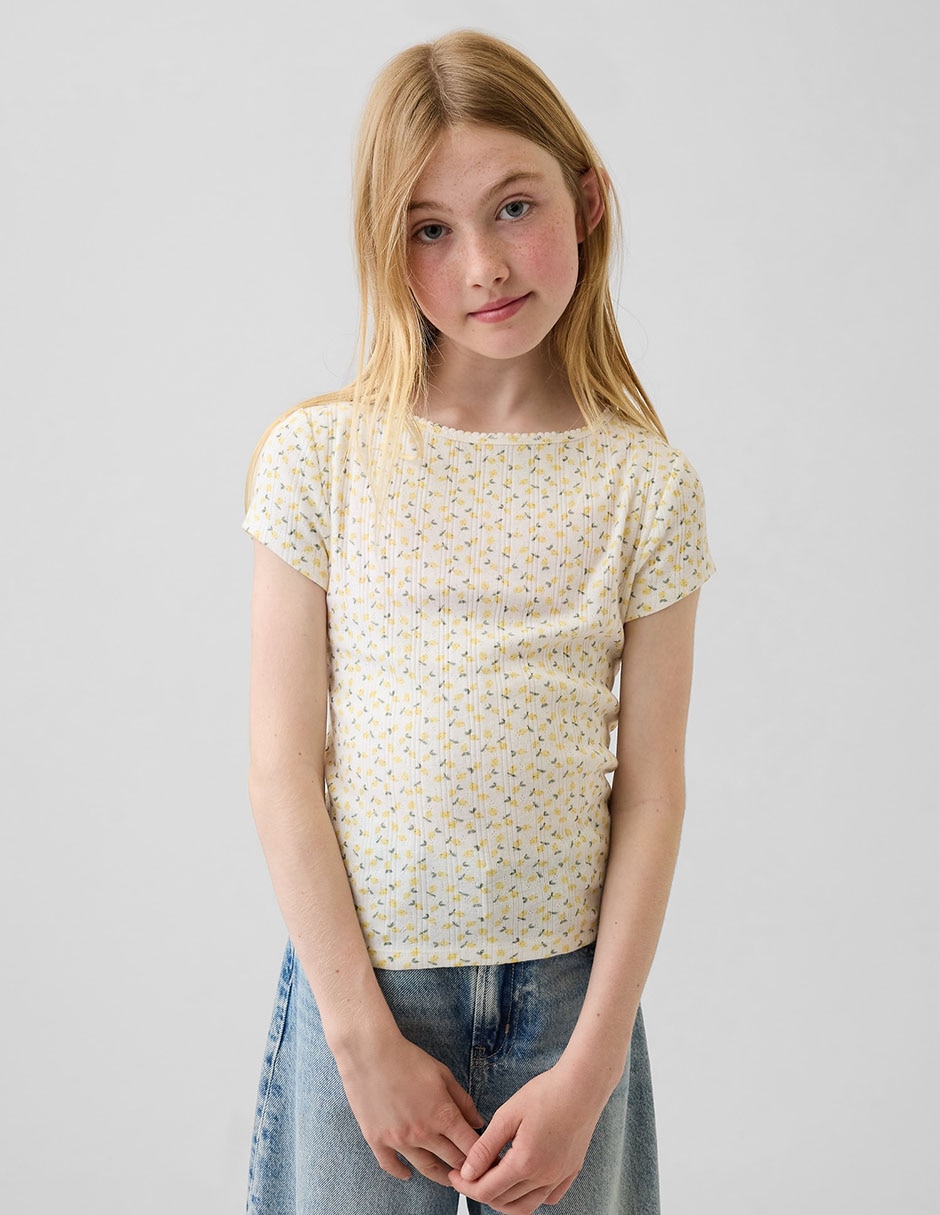 Playera manga corta para niña Playera manga corta para niña