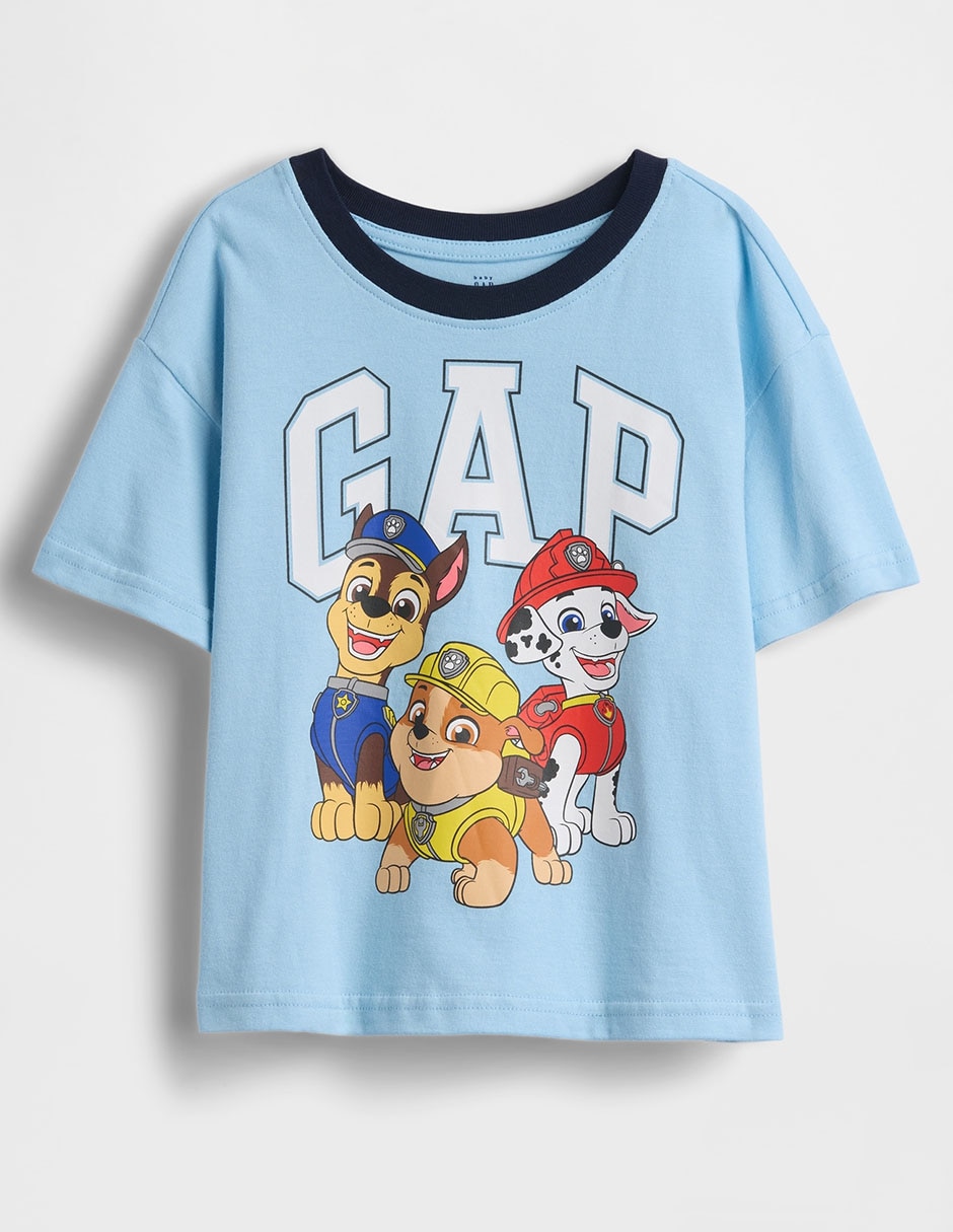 Playera Marshall, Rubble y Chase Nickelodeon Jr manga corta para bebé niño Playera Marshall, Rubble y Chase Nickelodeon Jr manga corta para bebé niño