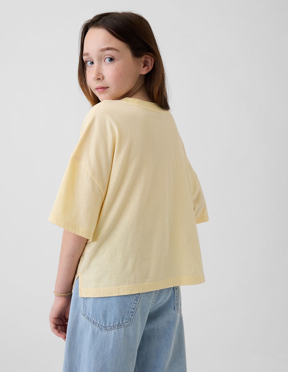 Playera manga corta para niña