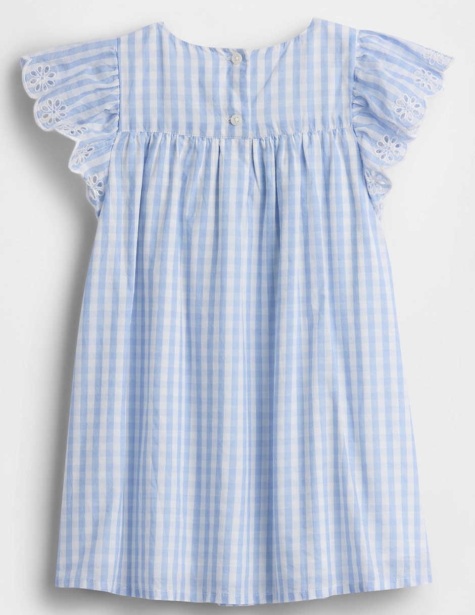 Vestido manga mariposa para niña