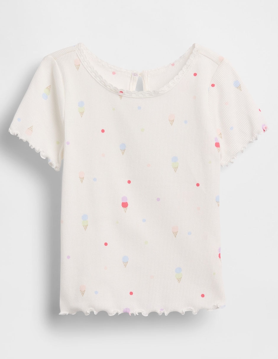 Playera manga corta para niña