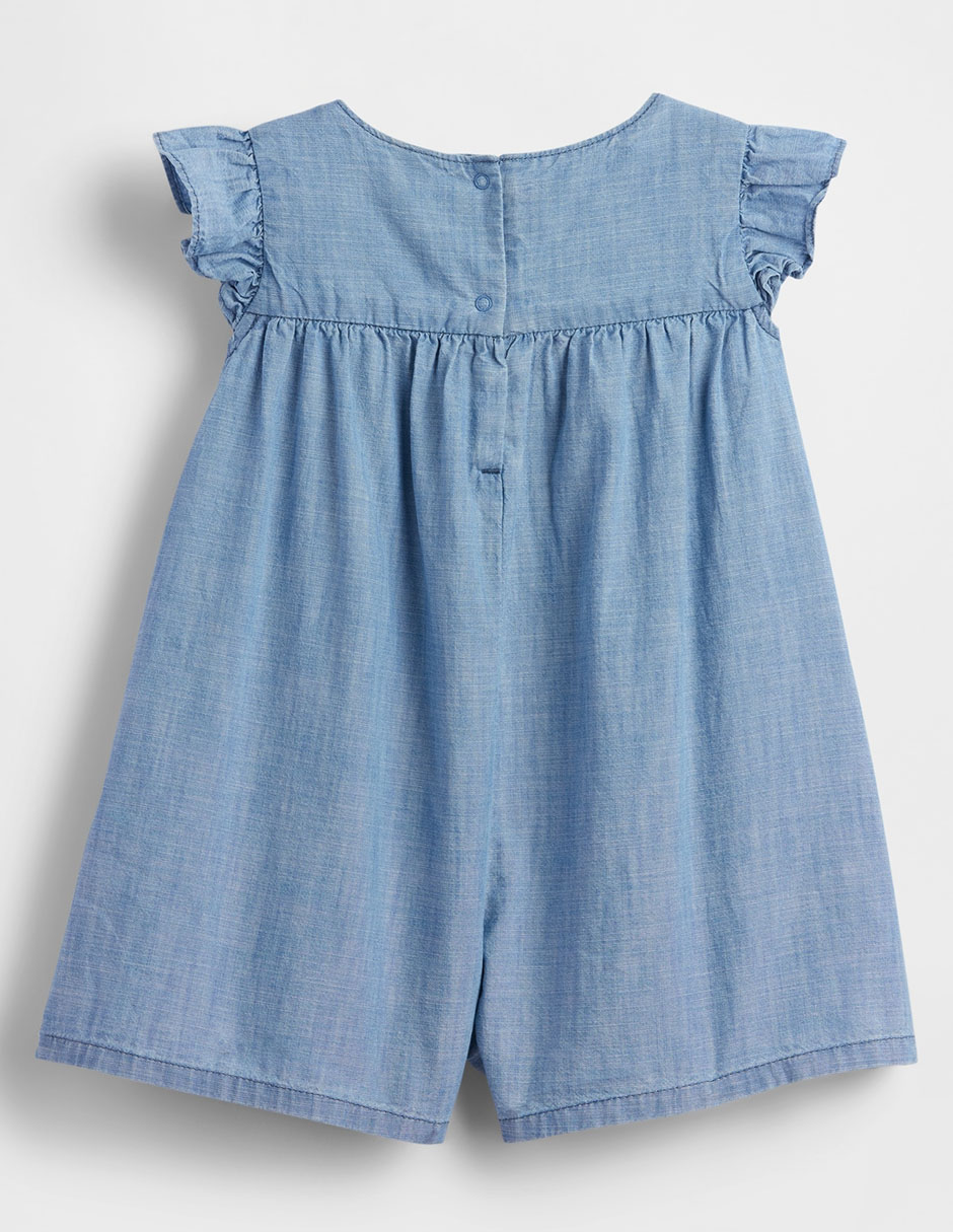 Romper de mezclilla para bebé niña