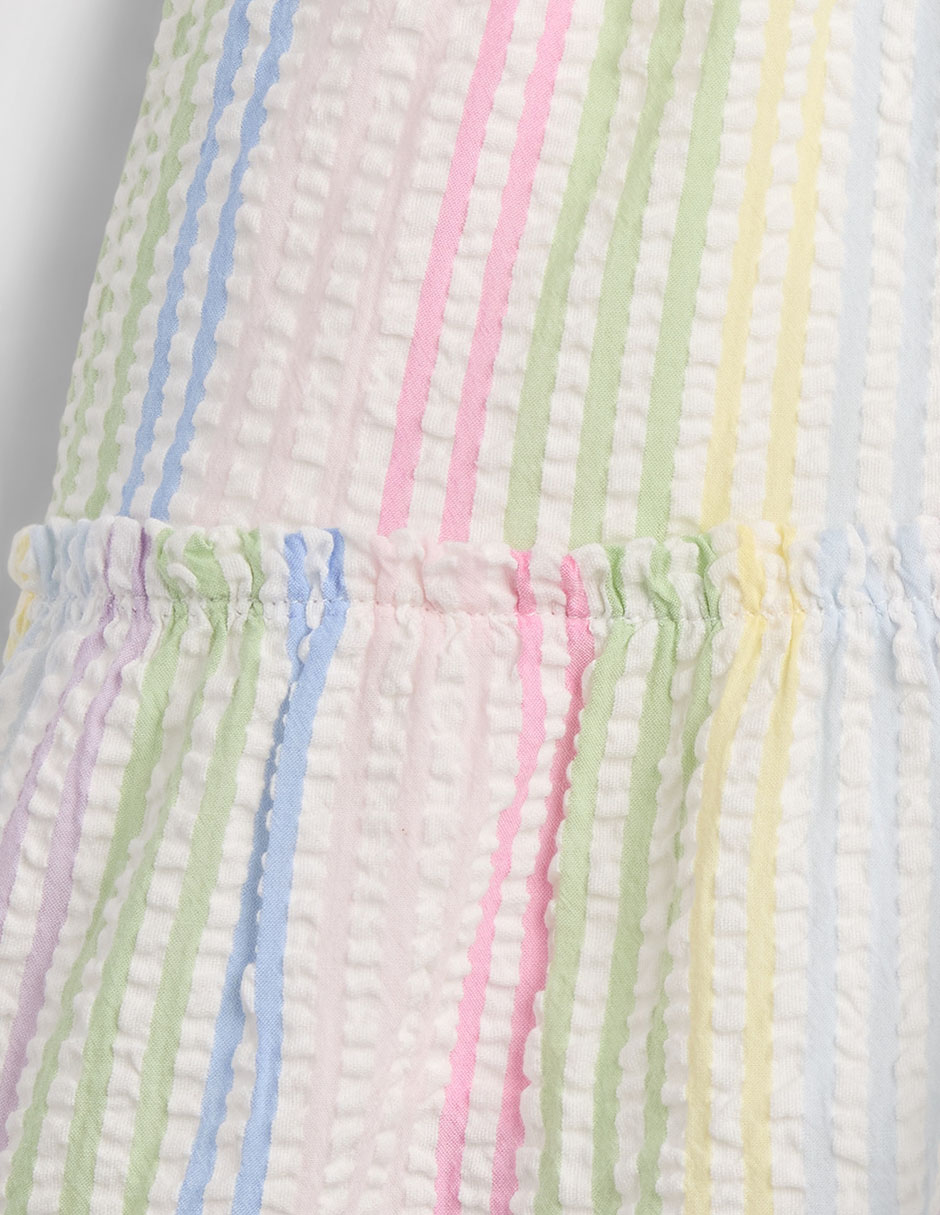 Vestido manga mariposa para bebé niña