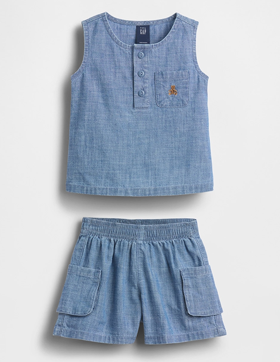 Conjunto casual de algodón para bebé niño