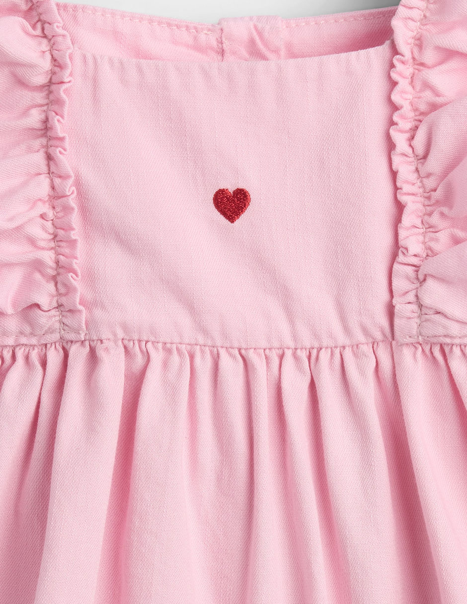 Vestido casual de algodón para bebé niña