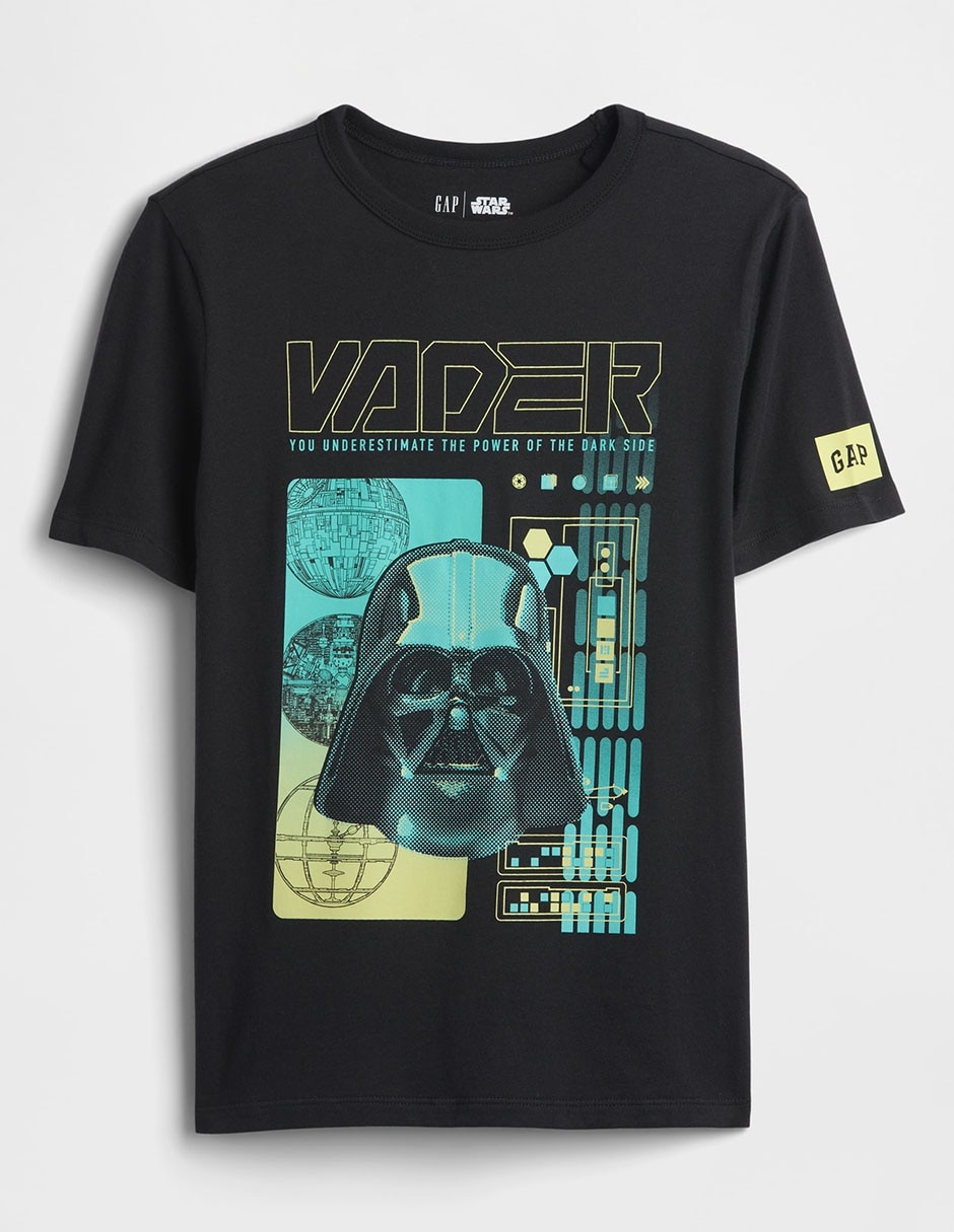 Playera Darth Vader manga corta para niño