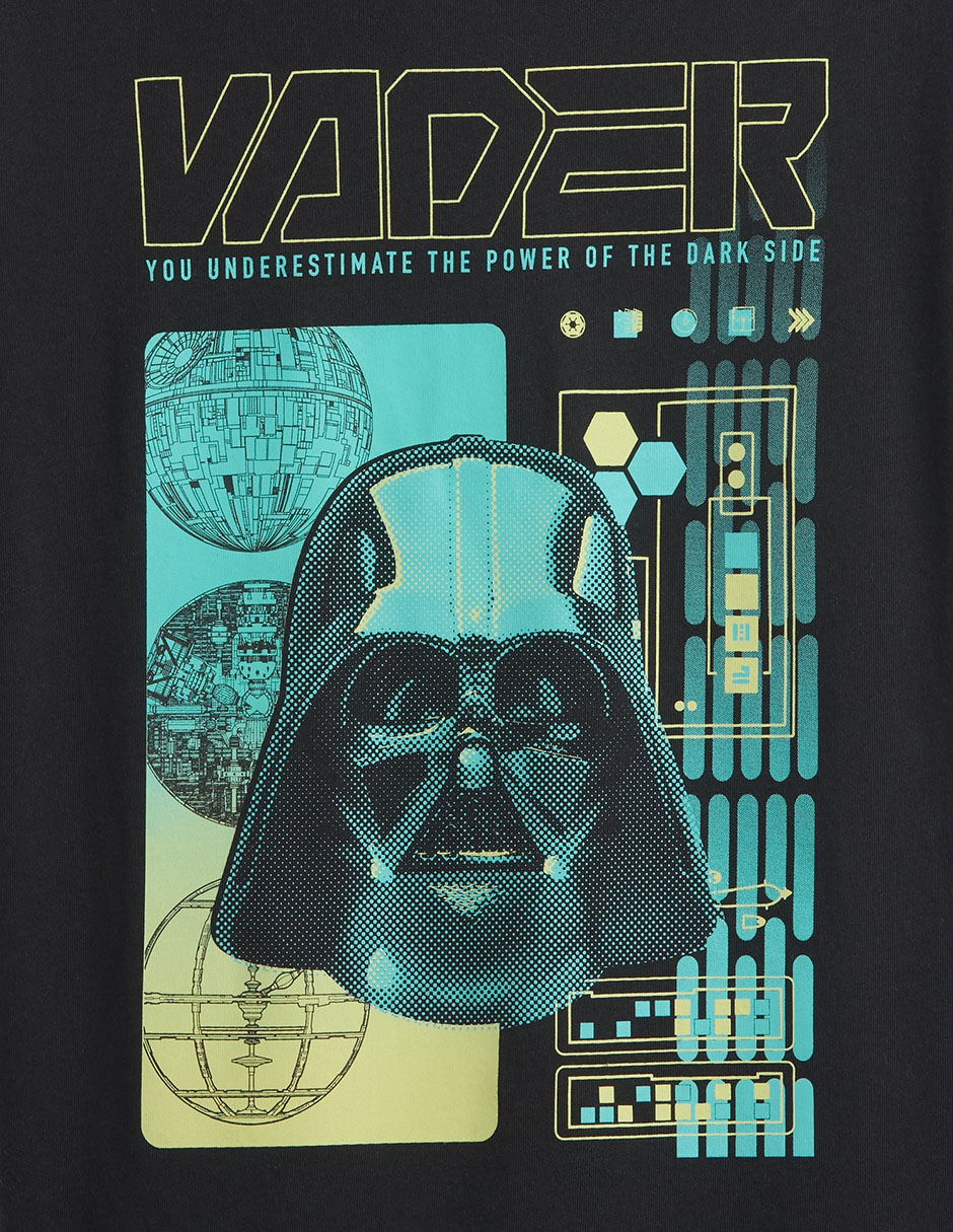 Playera Darth Vader manga corta para niño