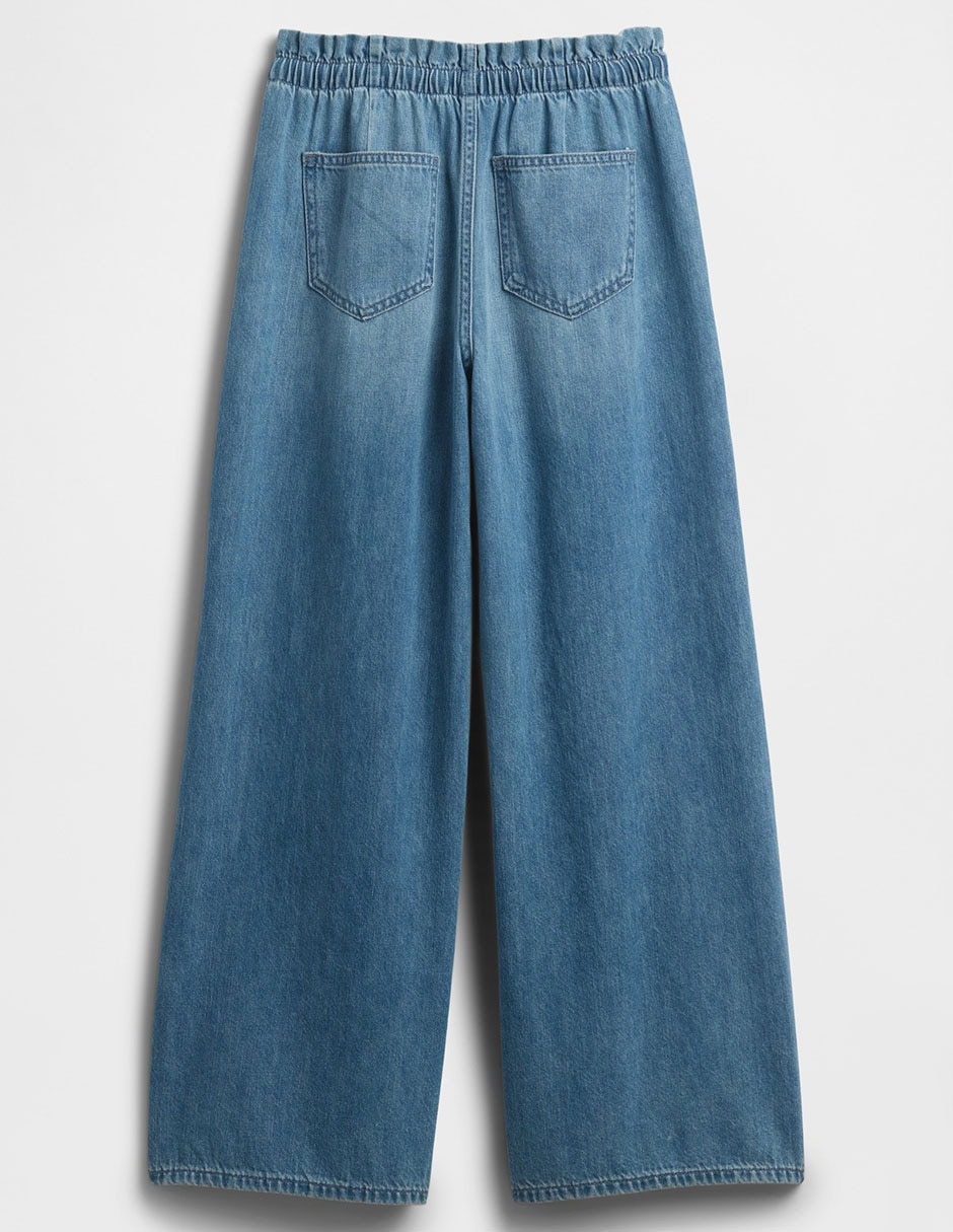 Jeans amplio deslavado para niña 3