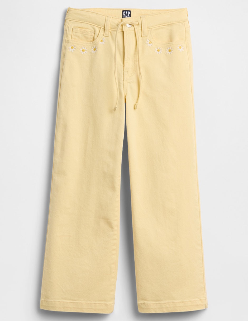 Jeans wide leg para niña