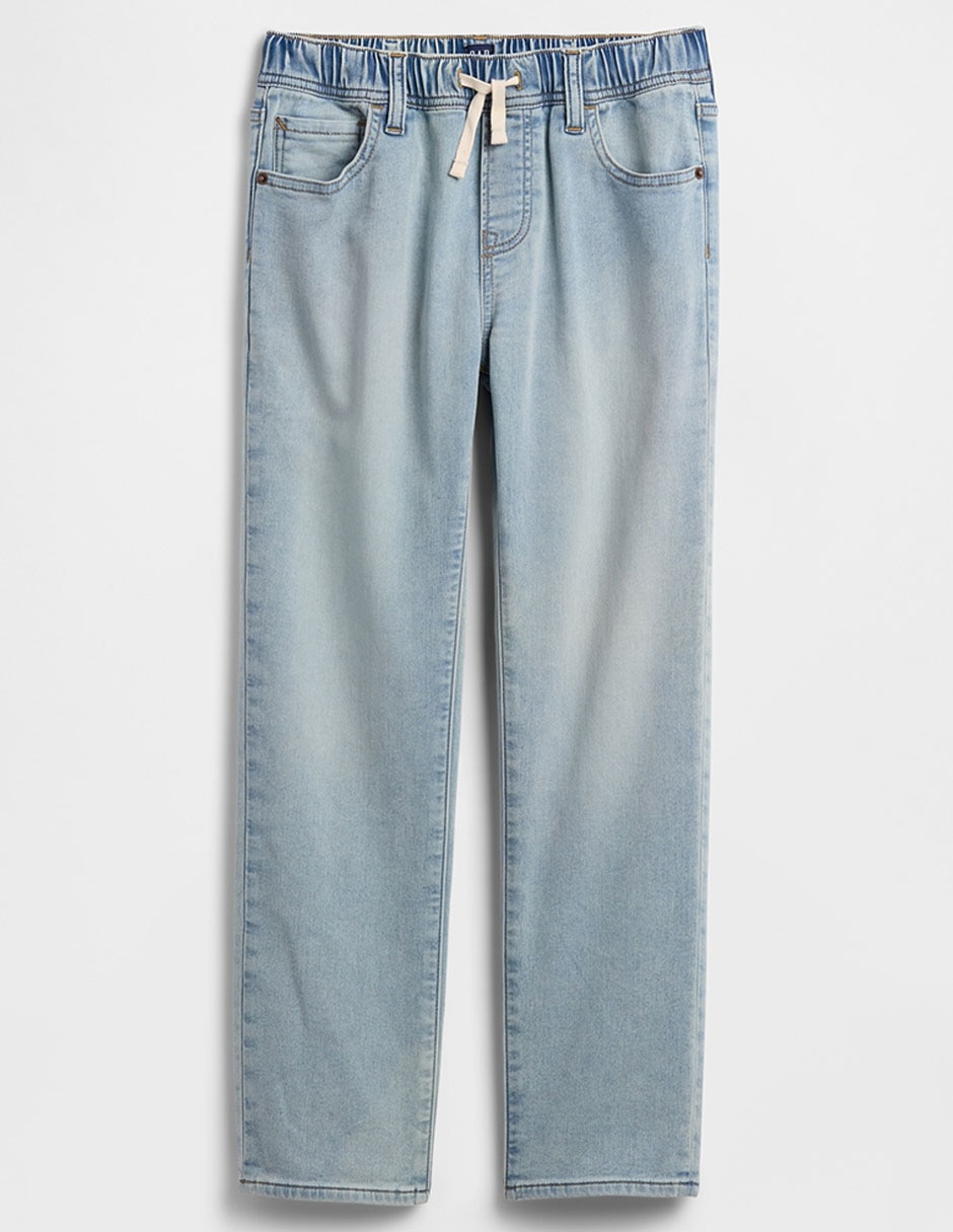 Jeans straight lavado claro para niño