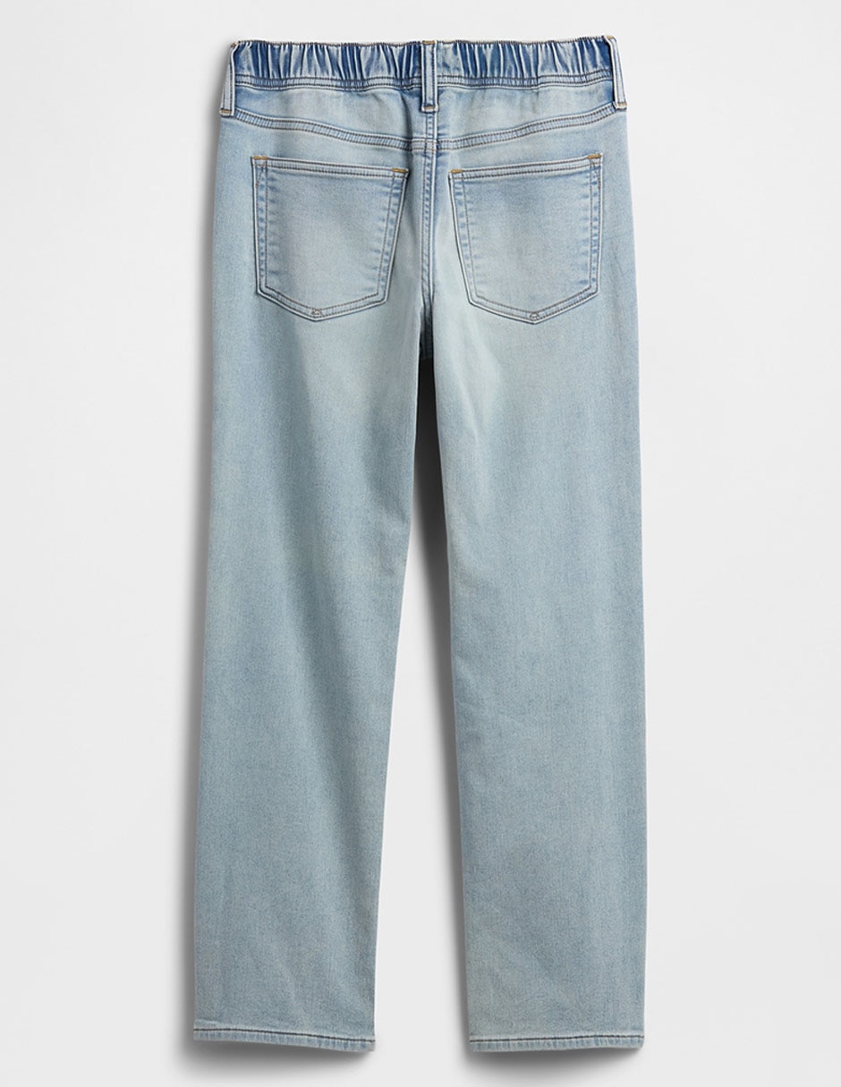 Jeans straight lavado claro para niño