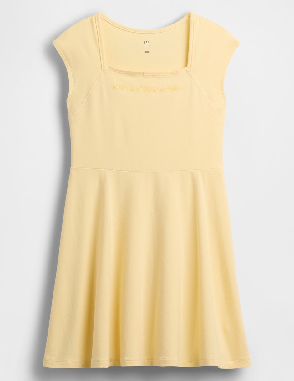 Vestido manga cap para niña 1