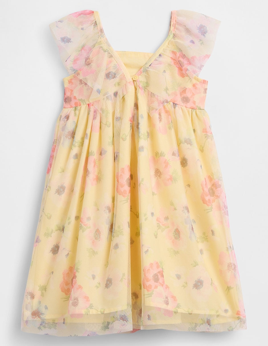 Vestido manga volantes para niña Vestido manga volantes para niña