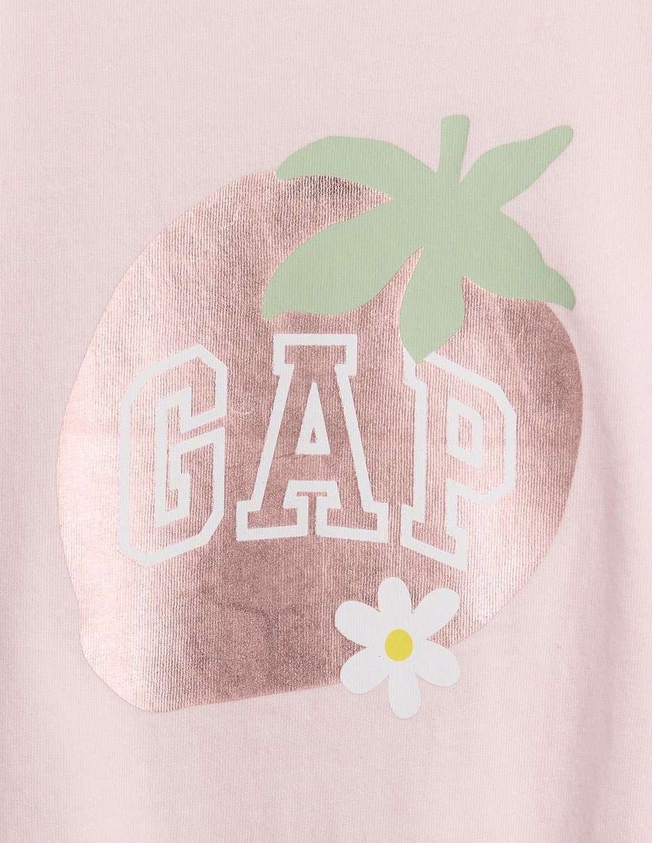 Playera manga corta para bebé niña