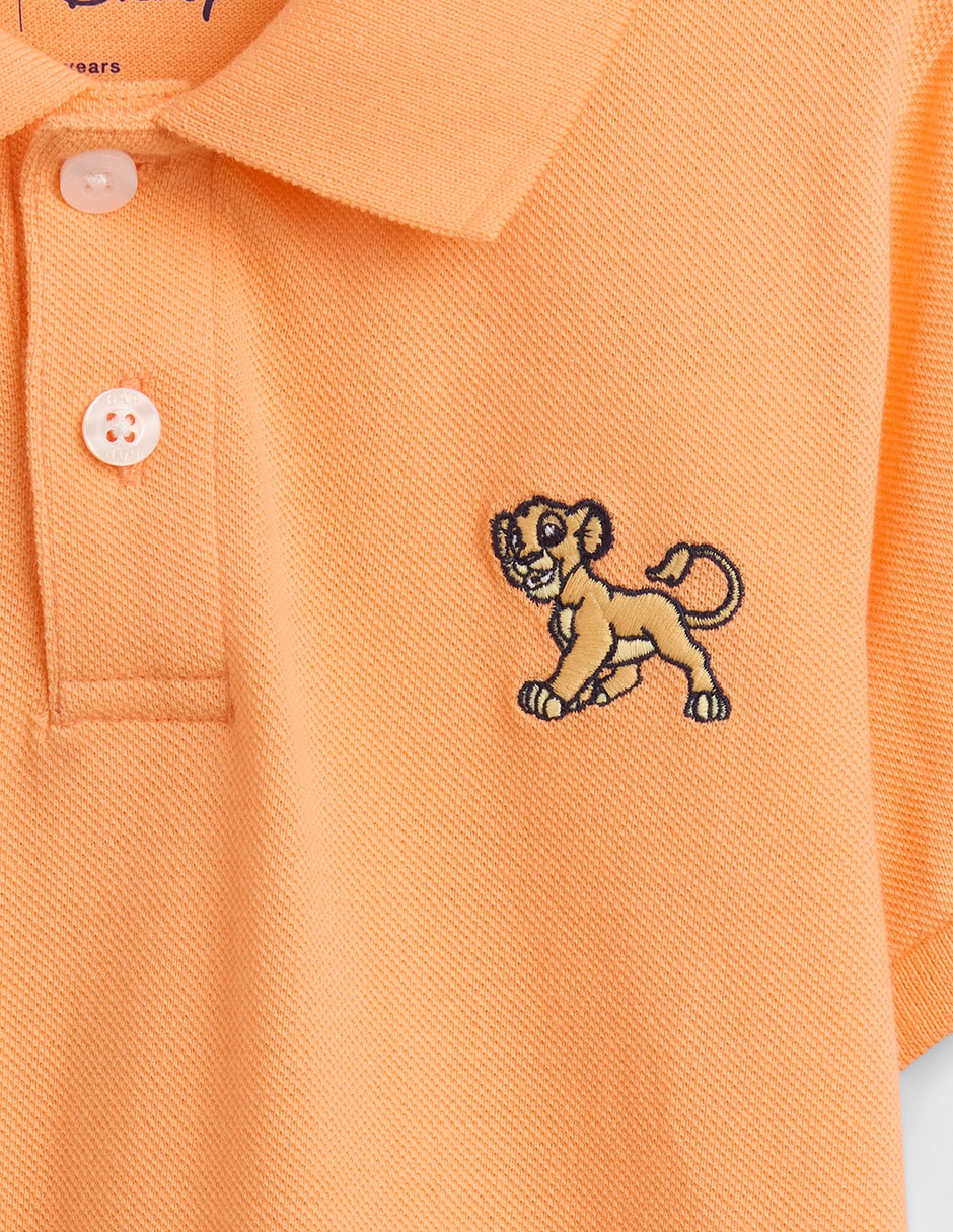 Playera tipo polo Pato Donald de algodón para niño