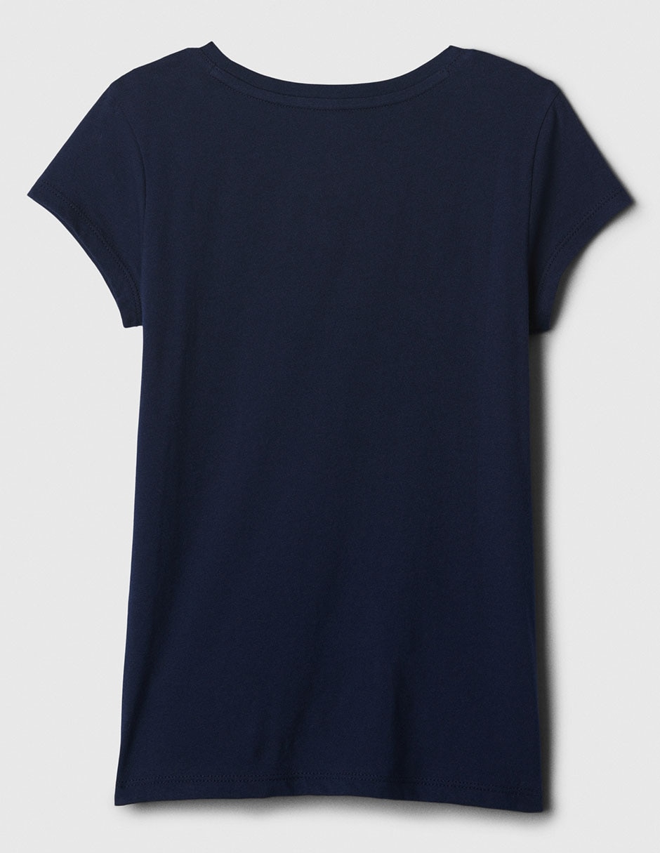 Playera manga corta para niña