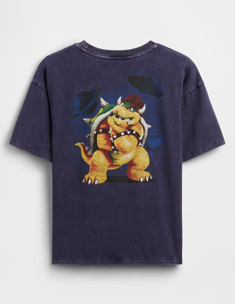 Playera Super Mario Bros manga al codo unisex 2