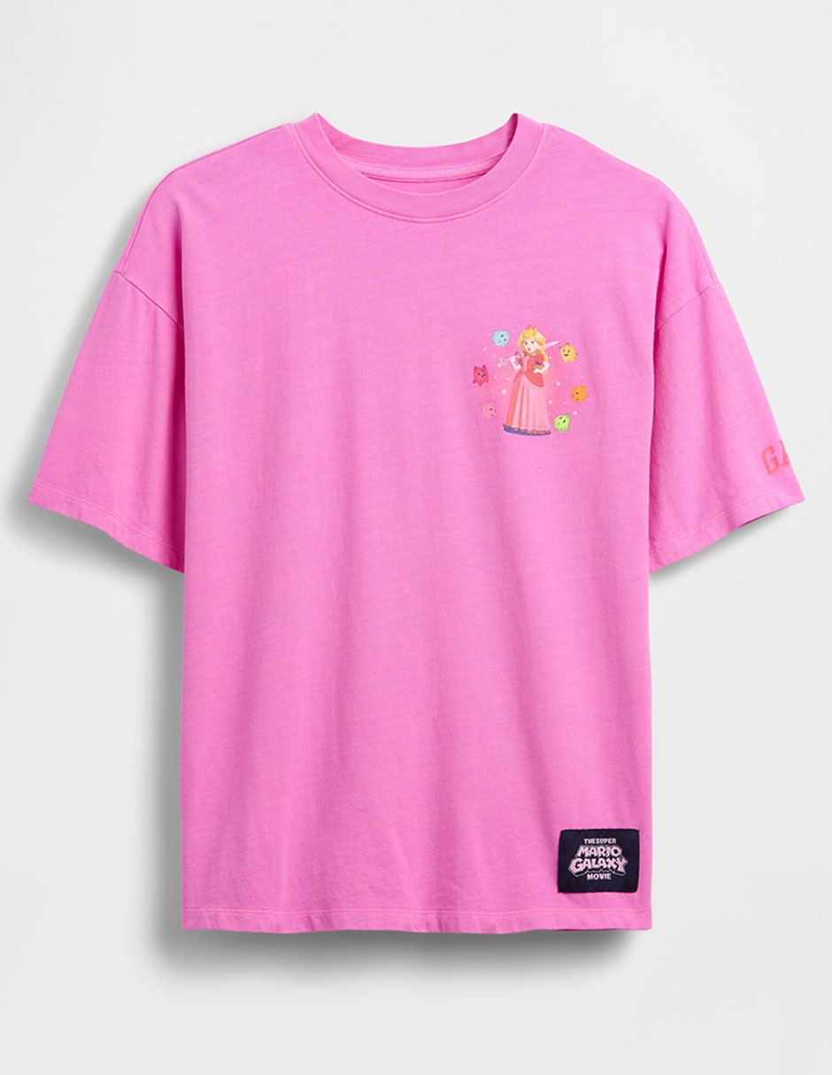 Playera Super Mario Bros manga al codo unisex Playera Super Mario Bros manga al codo unisex