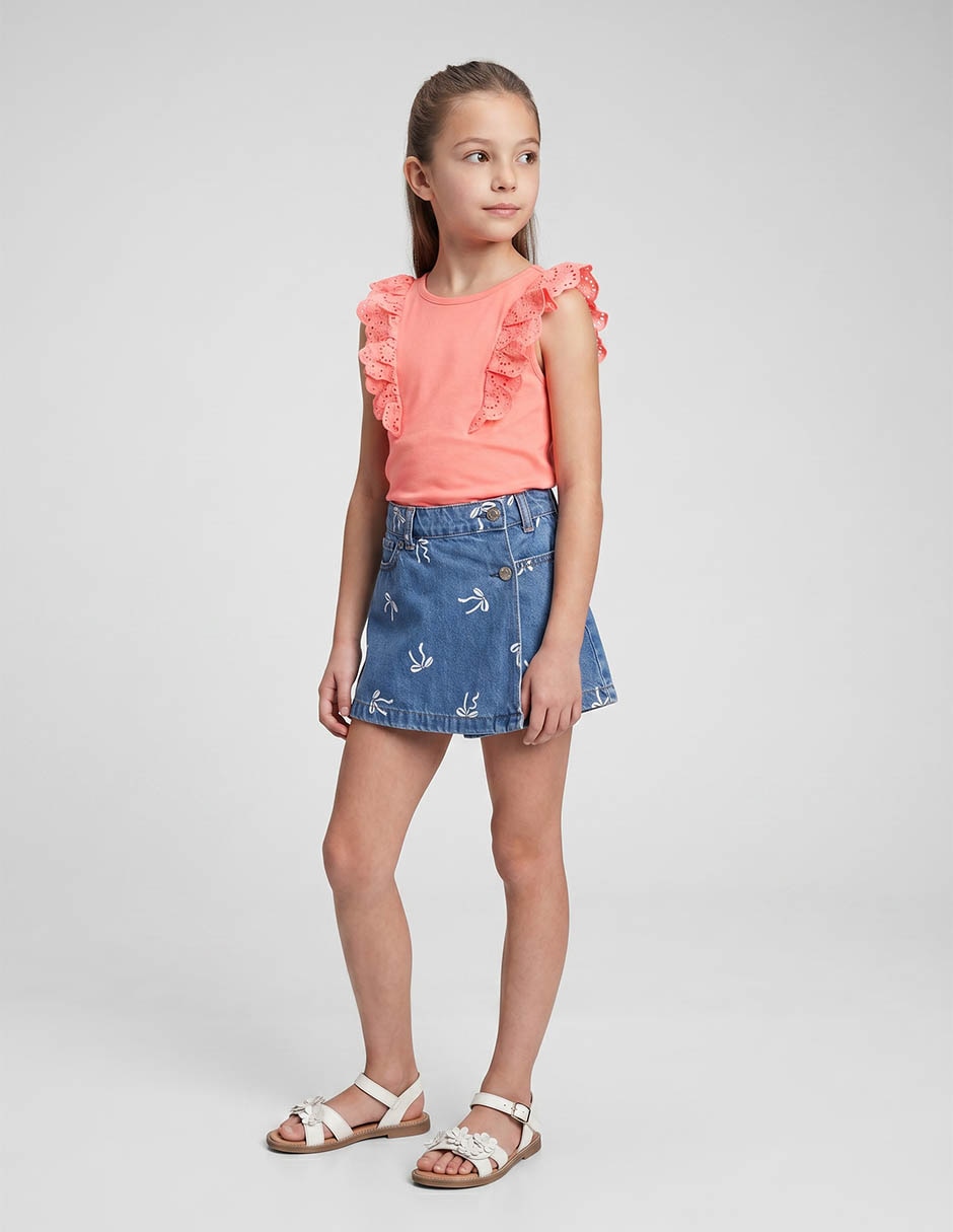 Falda short para niña