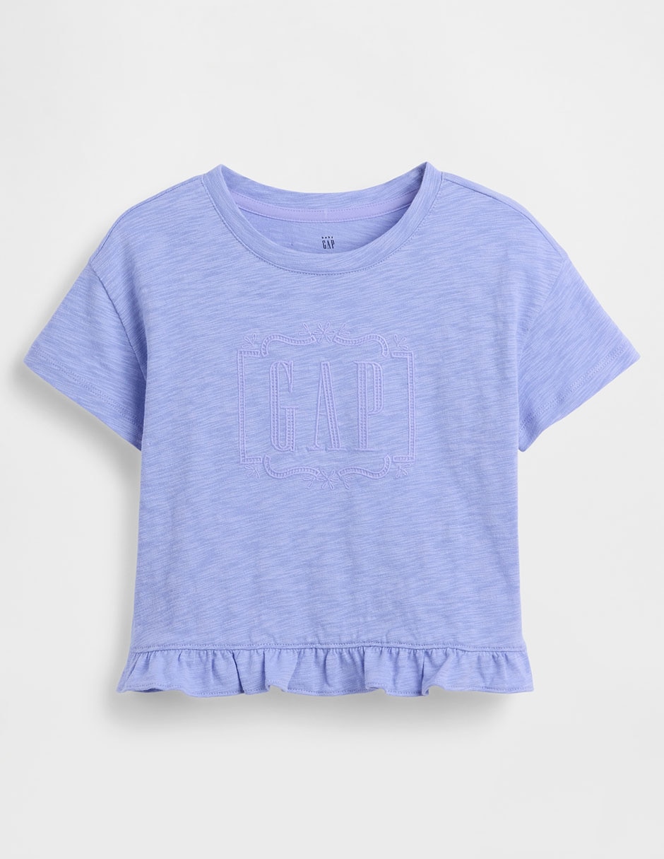 Playera manga corta para niña