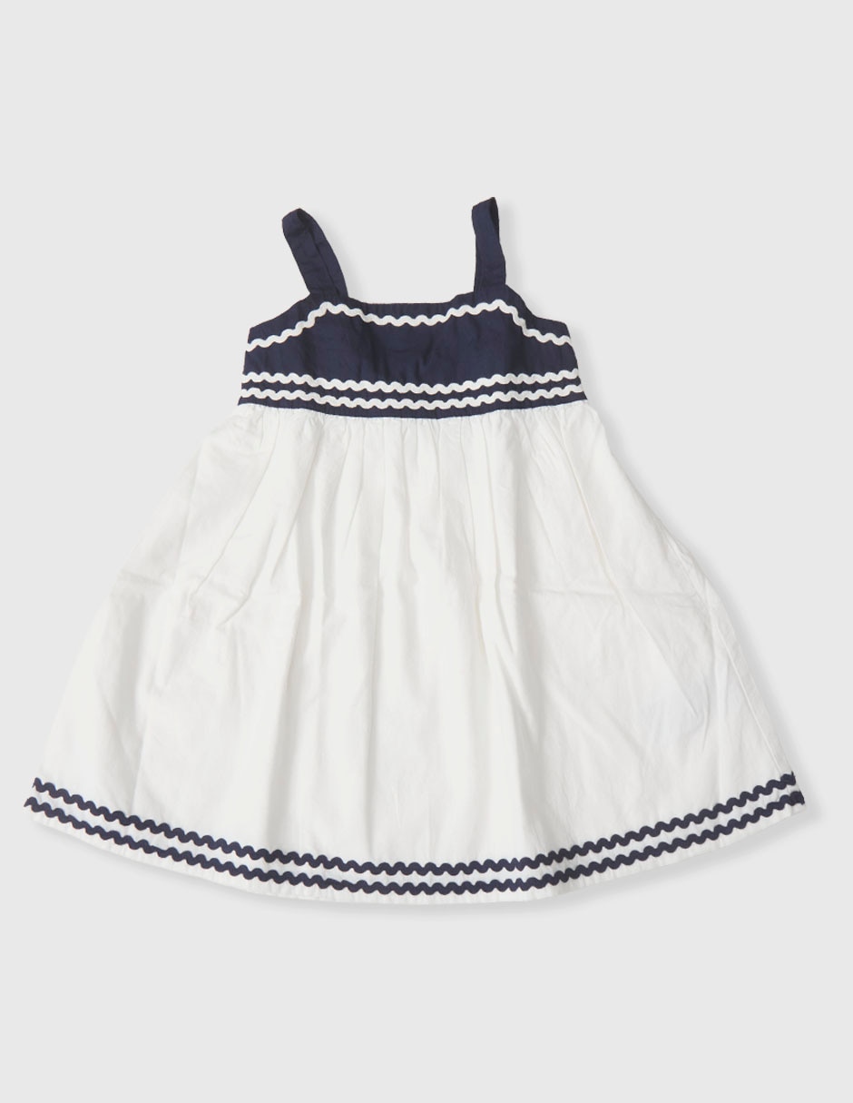 Vestido gap sin mangas bloques de color para niña