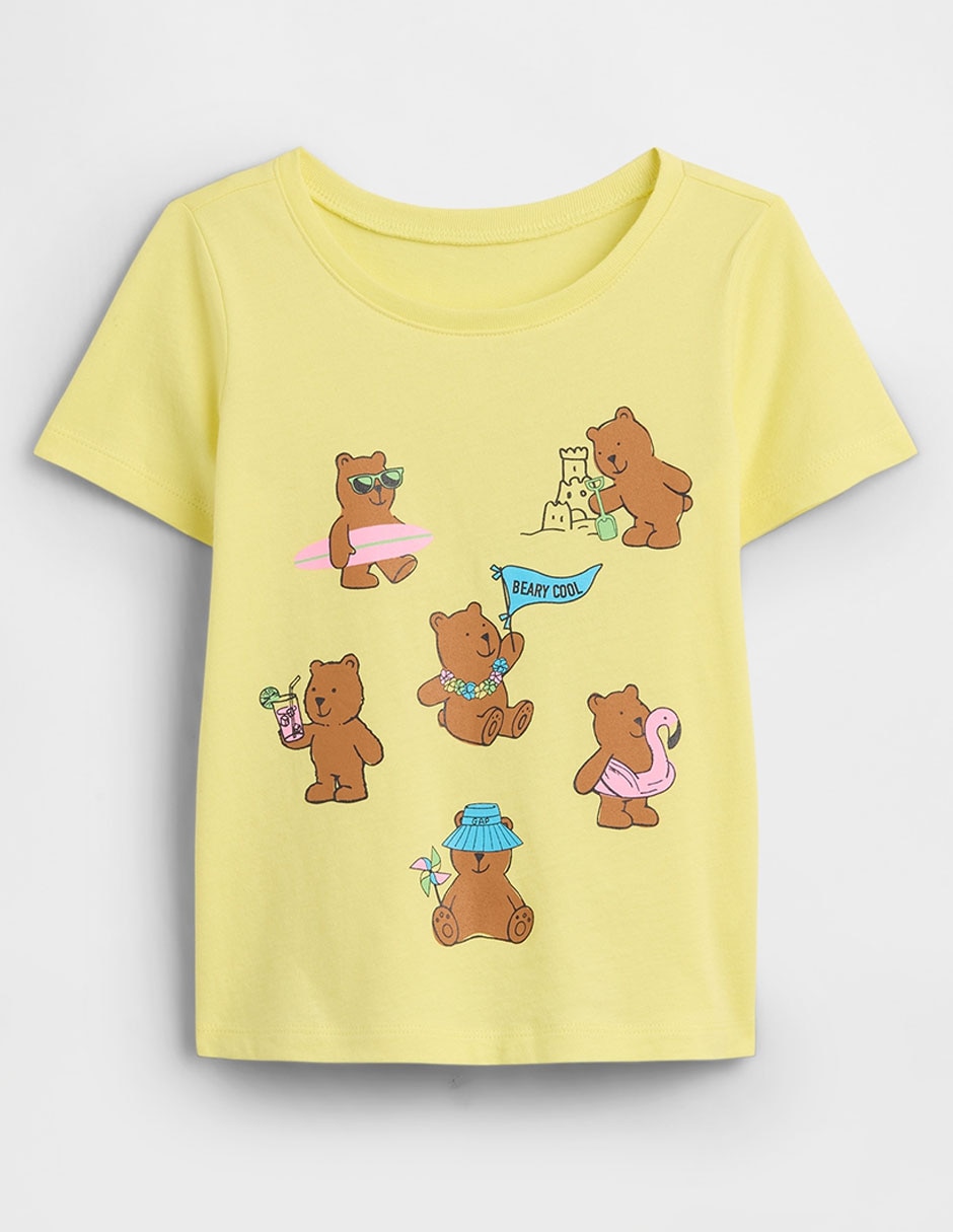 Playera manga corta para niña