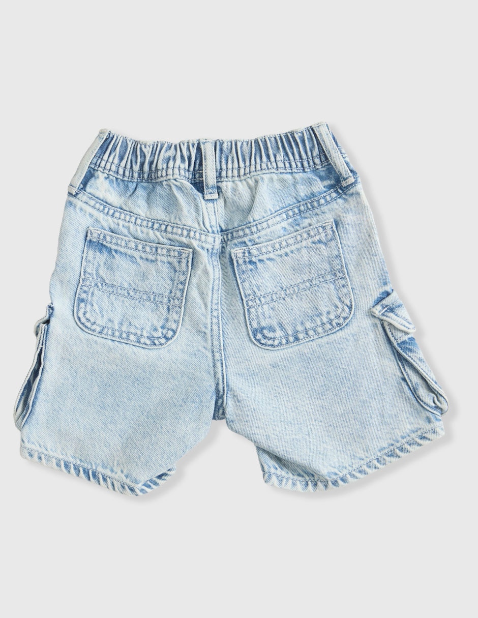 SHORT CARGO 898739 NIÑO JASPEADO 4