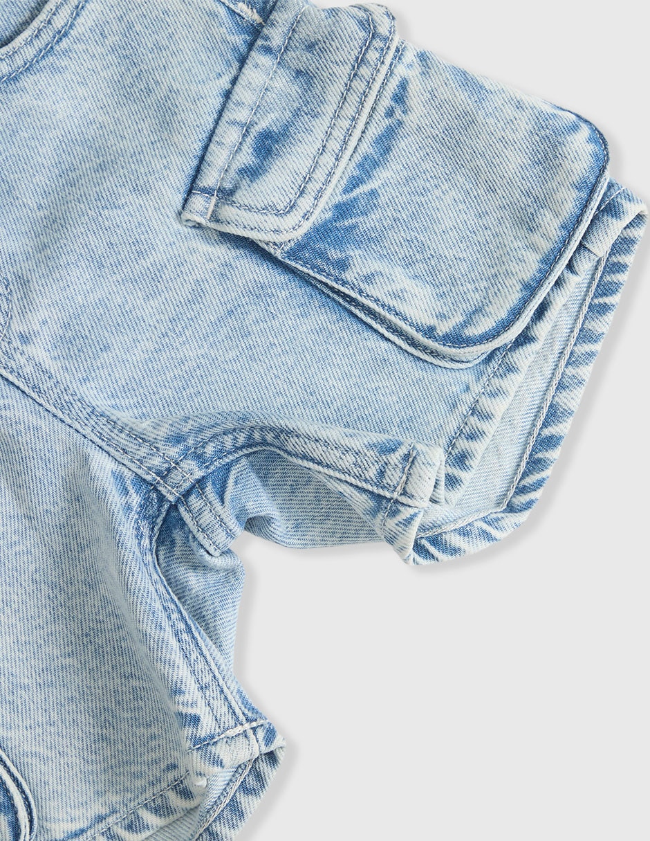 SHORT CARGO 898739 NIÑO JASPEADO 2