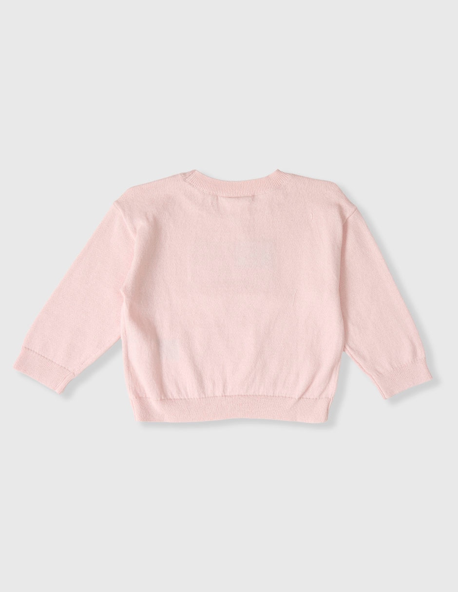 Suéter cuello redondo para niña