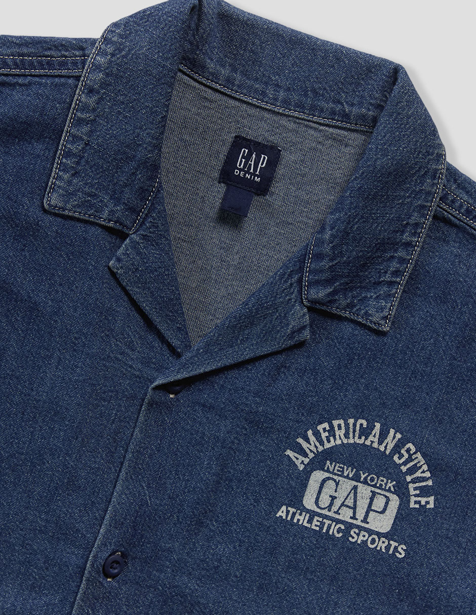 Camisa casual manga corta para niño