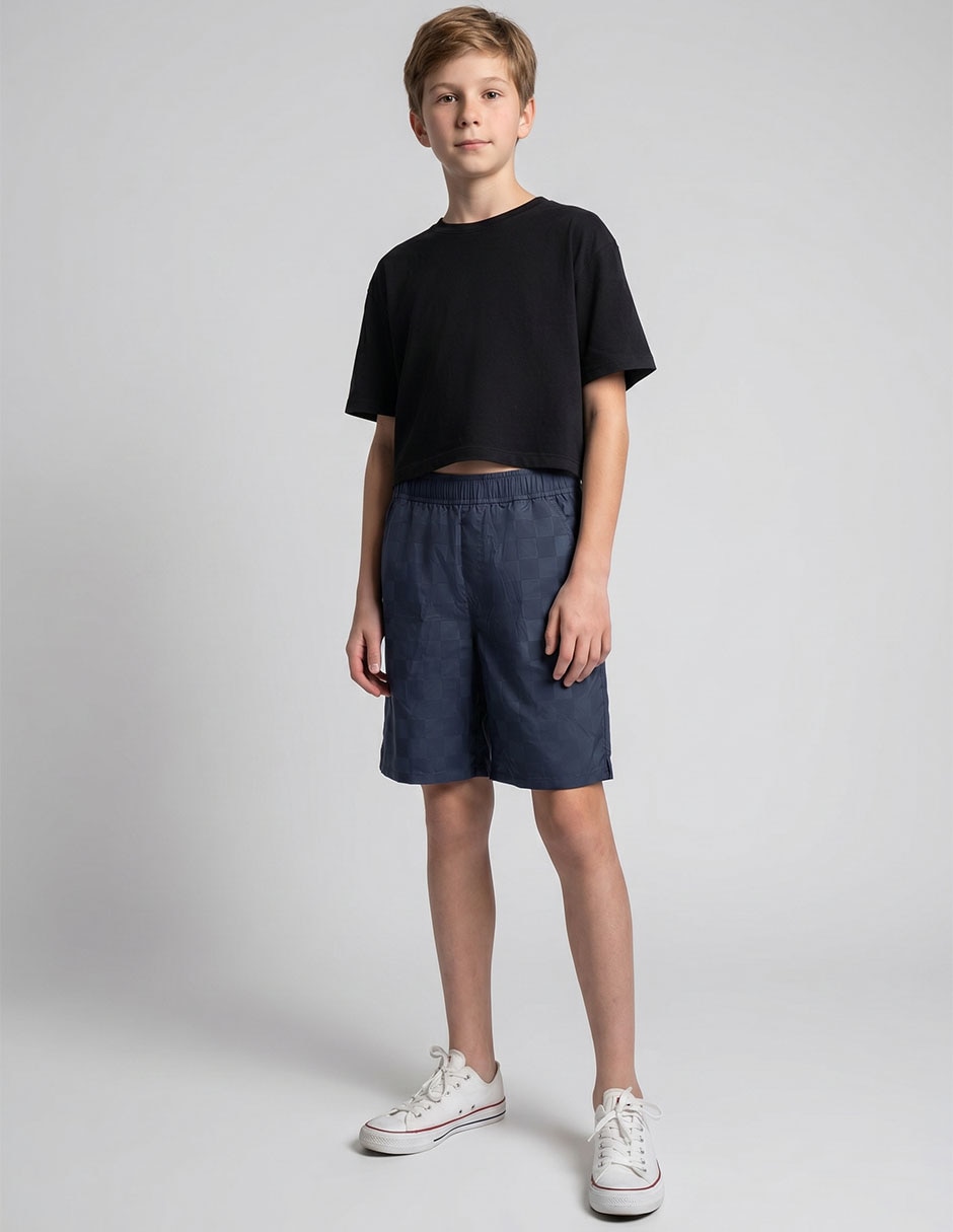 SHORT 900477A NIÑO A CUADROS