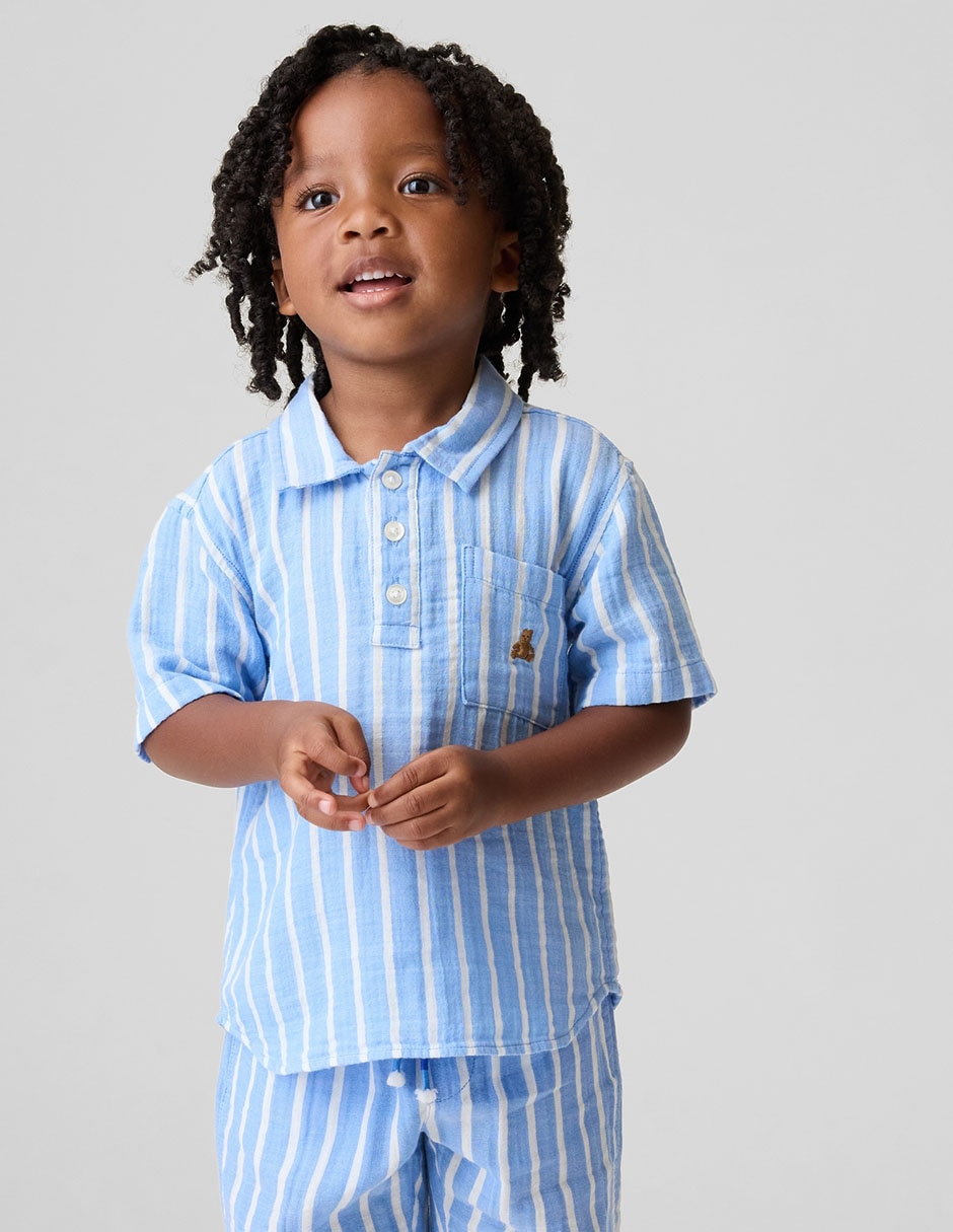 Playera Tipo Polo Para Niño