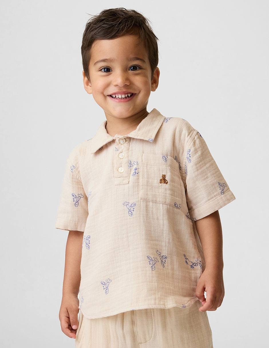 Playera Tipo Polo Para Niño