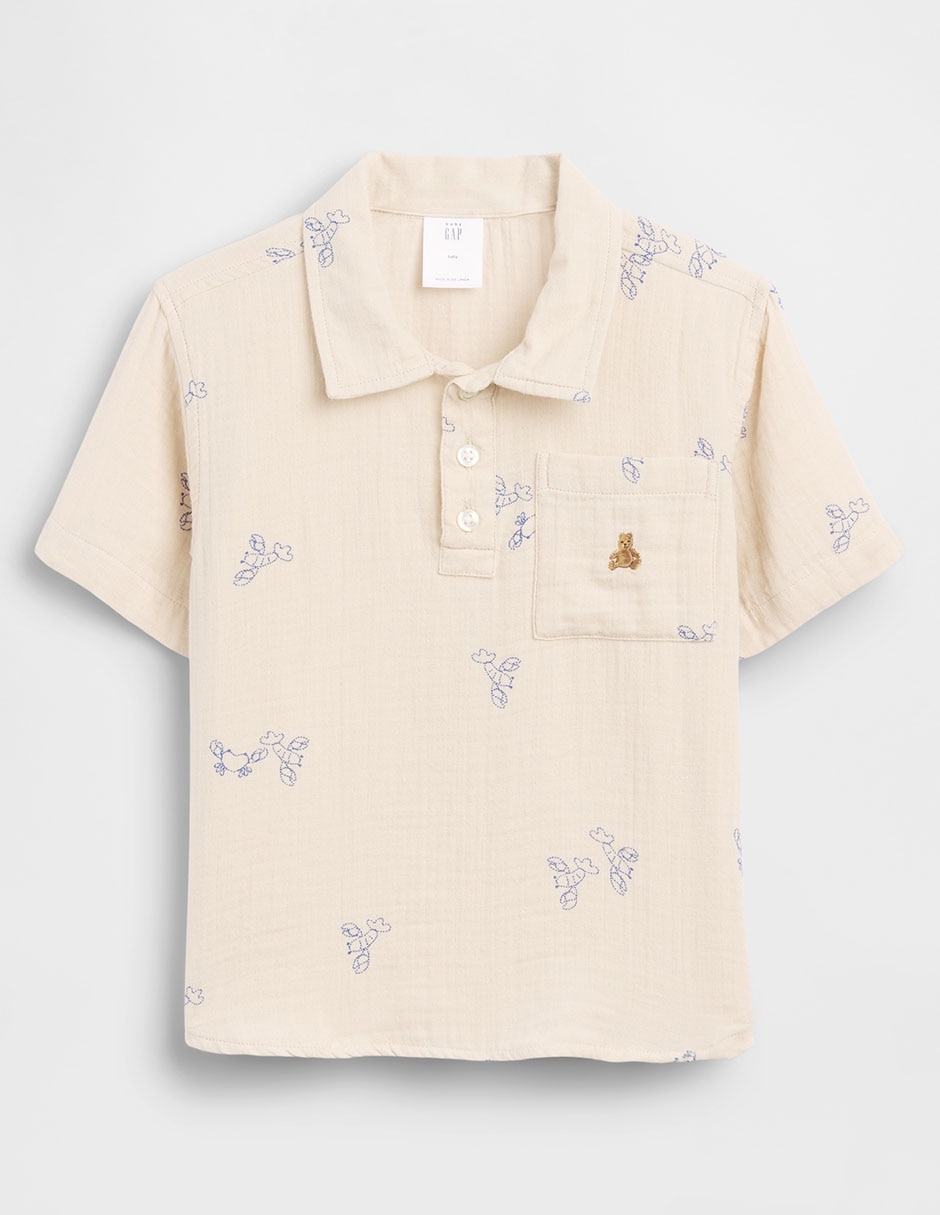 Playera Tipo Polo Para Niño