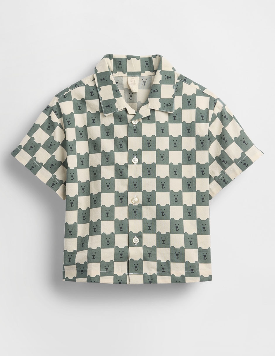 Camisa casual de algodón manga corta para niño 2