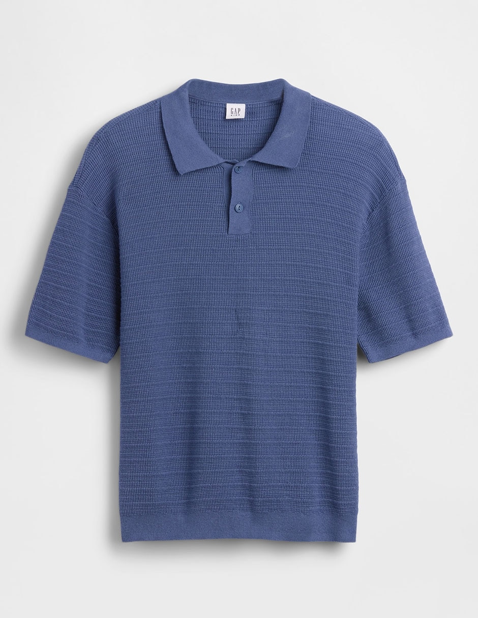 Playera tipo polo para niño