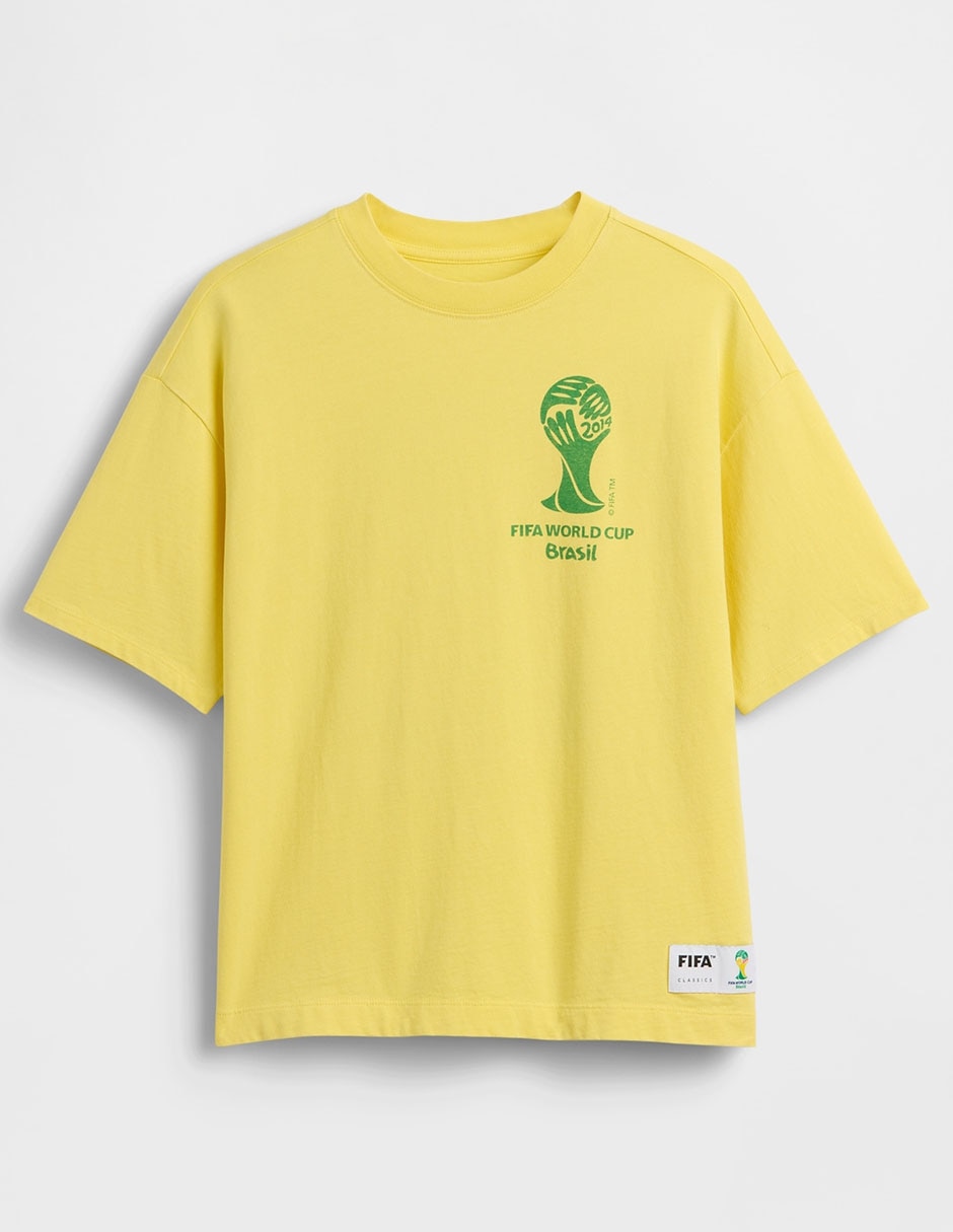 Playera Fifa World Cup Brasil 2014 manga corta para niño