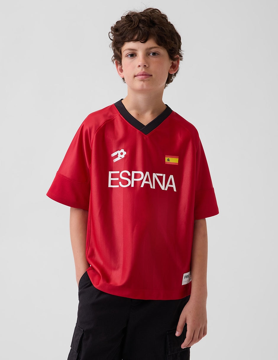 Playera Fifa Wolrd Cup España manga corta para niño
