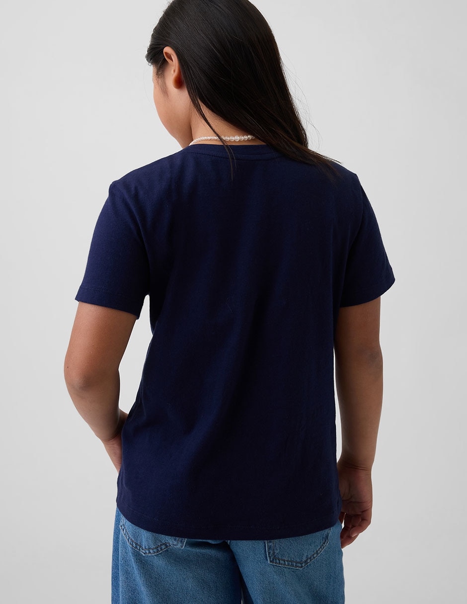 Playera manga regular para niña 3