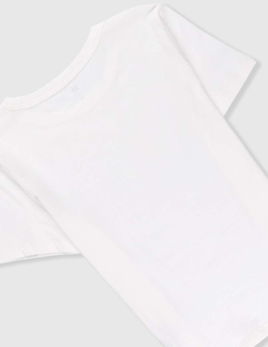 Playera manga regular para niña 5