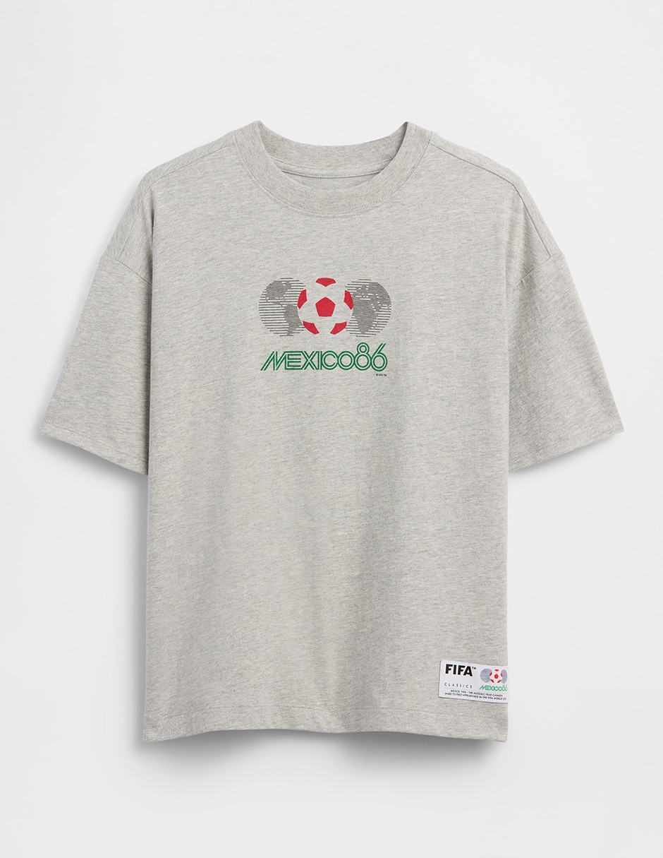 Playera Fifa World Cup México 86 manga corta para niño