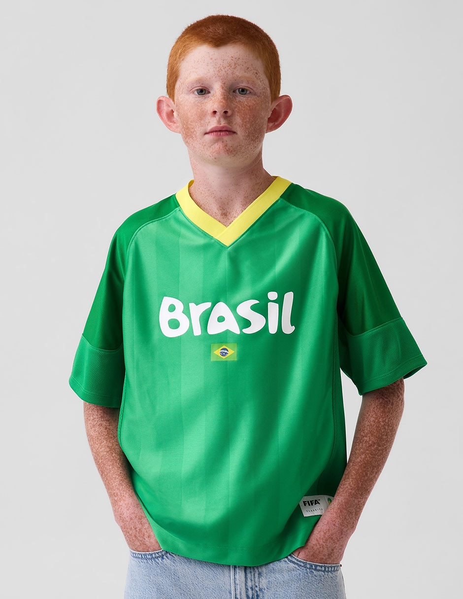 Playera Fifa World Cup Brasil manga corta para niño