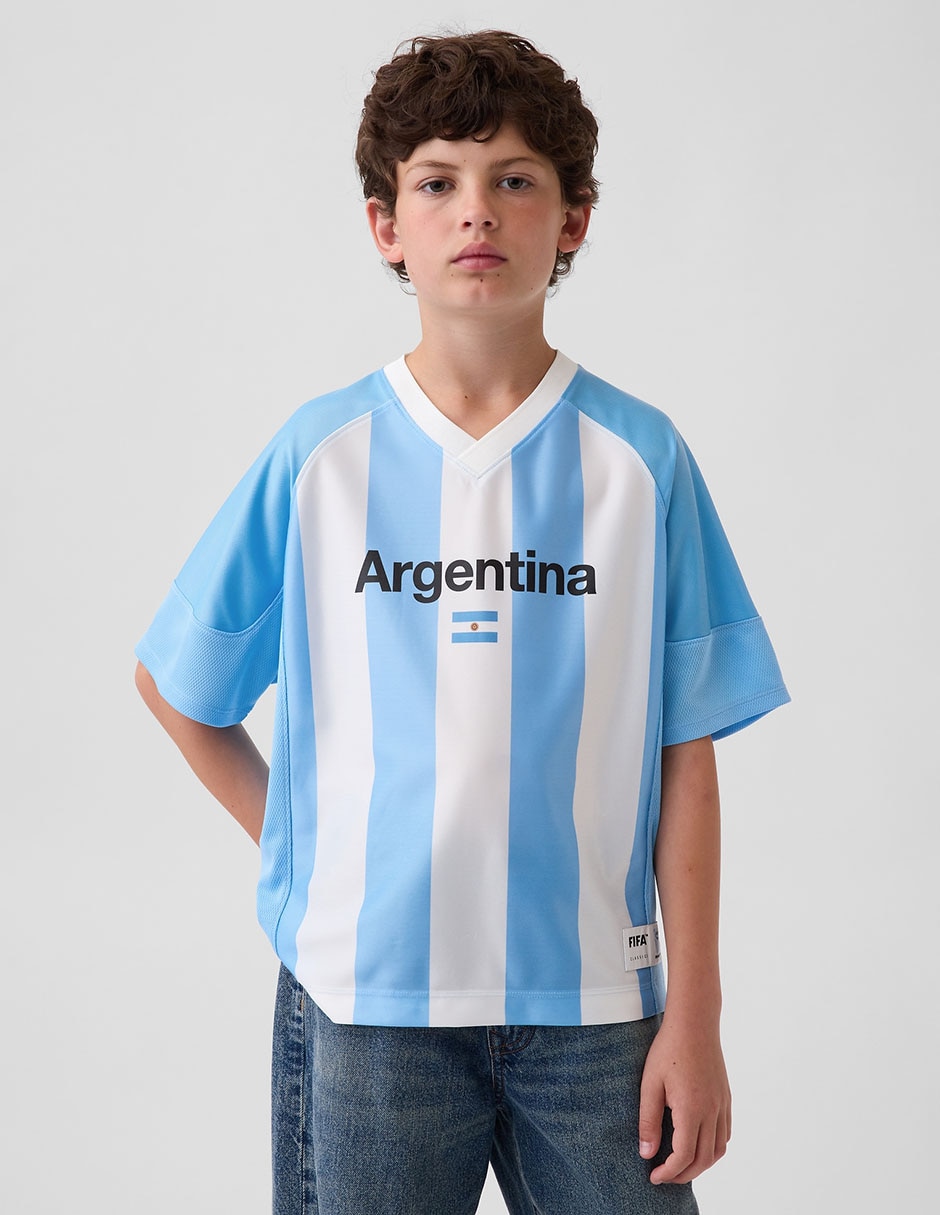 Playera Fifa World Cup Argentina manga corta para niño
