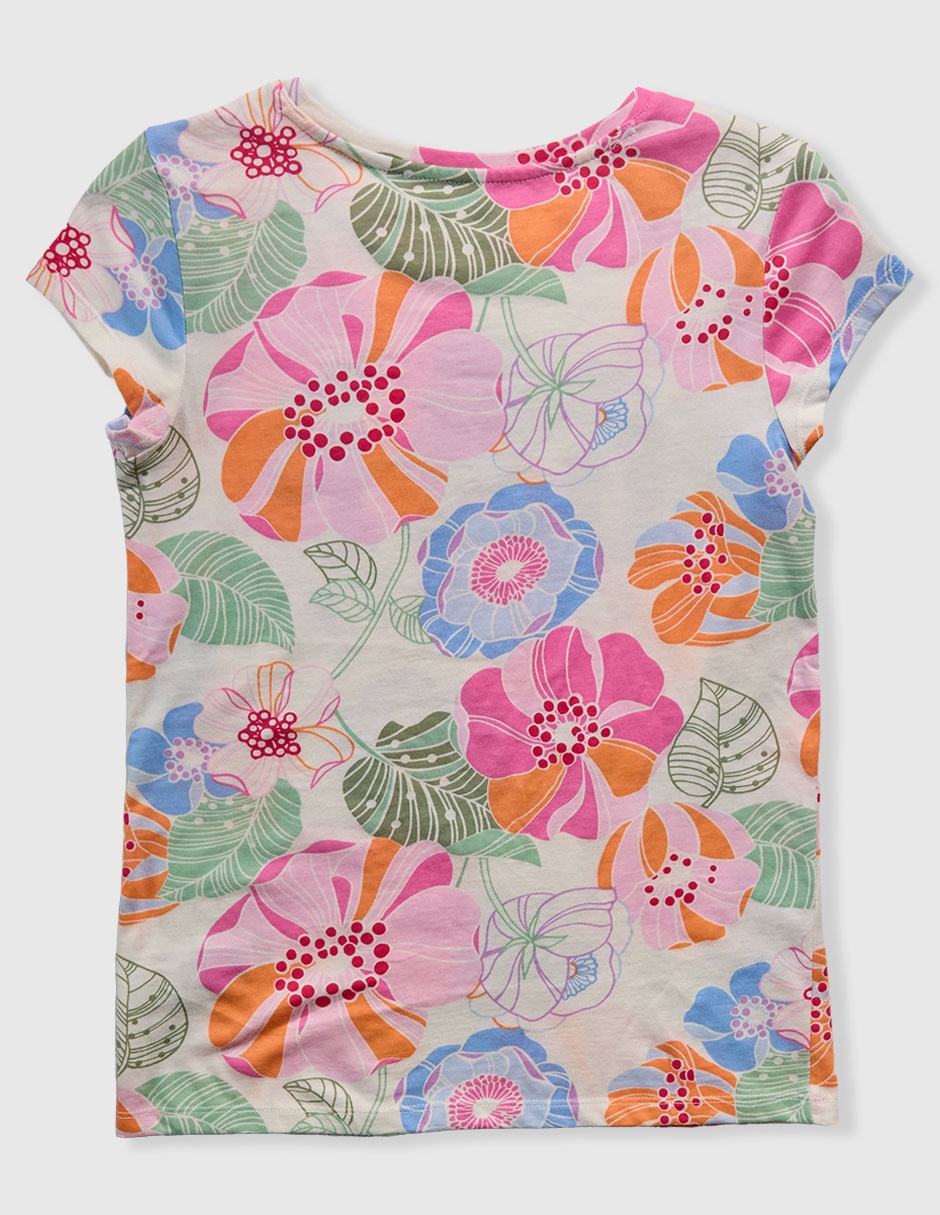 Playera manga regular para niña 2