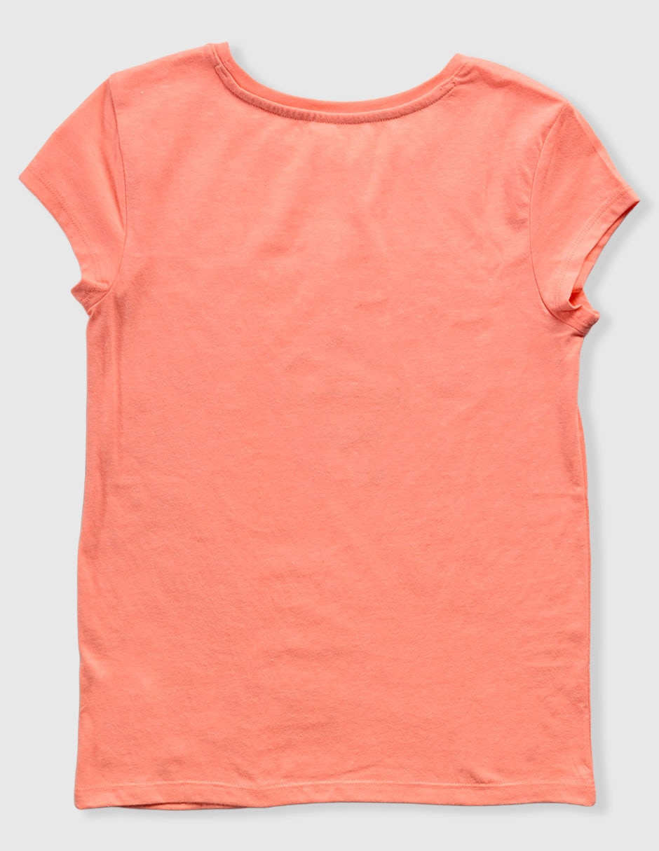 Playera manga regular para niña 2