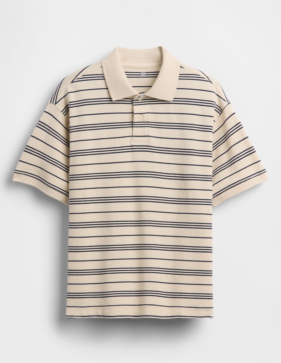 Playera tipo polo de algodón para niño 2