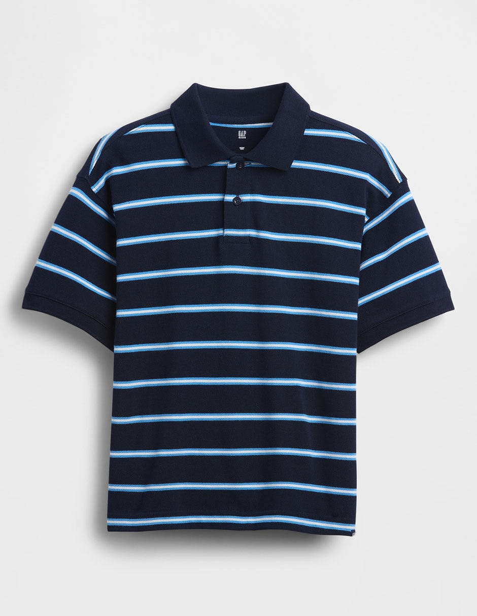 Playera tipo polo de algodón para niño 2